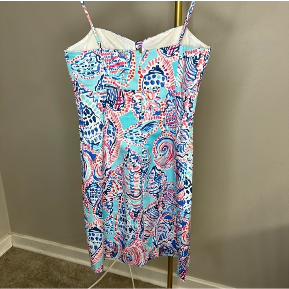 Lilly Pulitzer Women’s Ocean Print Vacation Summer Mini Dress - Size 2 - Picture 2 of 2